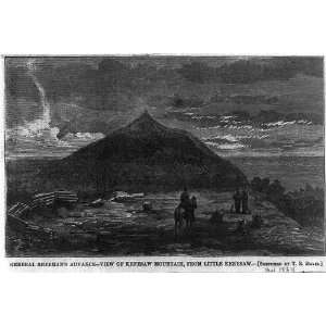   ,view of Kenesaw Mountain,from Little Kenesaw,1864