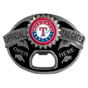  Texas Rangers Silver Official Tailgater Bottle Opener Belt 