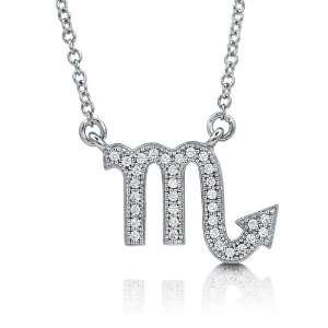   Zodiac Sign Scorpio Pendant Necklace   Womens Necklaces Jewelry