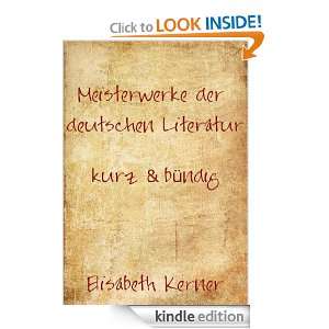   bündig (German Edition) Elisabeth Kerner  Kindle Store