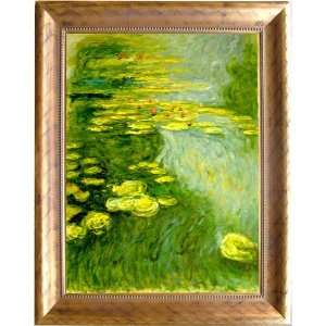 Claude Monet   Water Lilies Hand Painted Framed Oil Painting On Canvas 