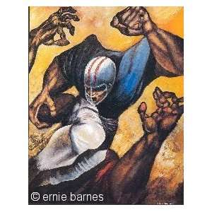Ernie Barnes The Fullback Artist Signed 