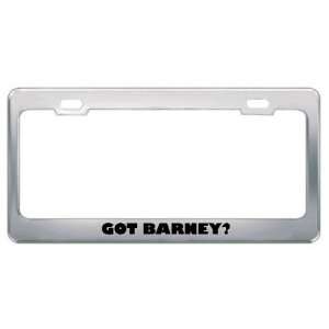  Got Barney? Boy Name Metal License Plate Frame Holder 