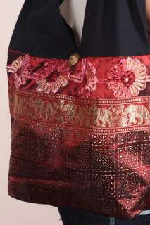  bags are hand made from Thai silk by the Hmong Hill Tribe people 