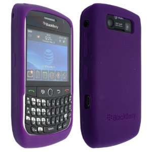 Deep Purple Silicone Soft Skin Case Cover for RIM Blackberry Curve 