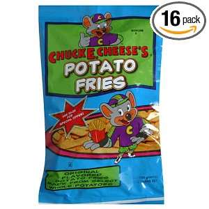 Chuck E. Cheese Fries, Original Fries, 5.5 Ounce Bags (Pack of 16)