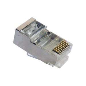 CAT5E EZ RJ45 Shielded Connector For Round Solid / Stranded Cable