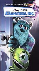 Monsters, Inc. VHS, 2002, Clam Shell  