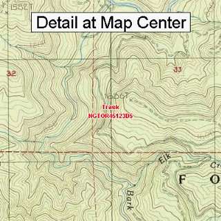  USGS Topographic Quadrangle Map   Trask, Oregon (Folded 