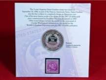 1996 National Community Service Silver Coin and Stamp  