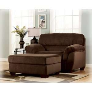  Macie Cafe Transitional Style Chair & 1/2 w/Ottoman 