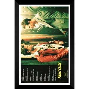  Fight Club FRAMED 27x40 Movie Poster Brad Pitt & Norton 