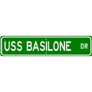  USS BASILONE DD 824 Street Sign Navy Ship Gift Sailor 
