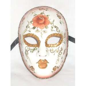   and Green Volto Floral Venetian Masquerade Ball Mask