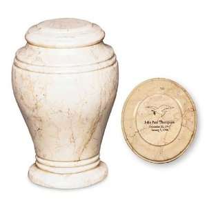  Cameo Bell Jar Solid Marble Urn