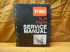 Toro Wheel Horse Foote Transmission Repair Manual (part # 803743R2)