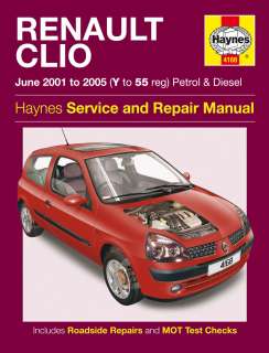 Haynes Workshop Repair Manual Renault Clio 01   05  