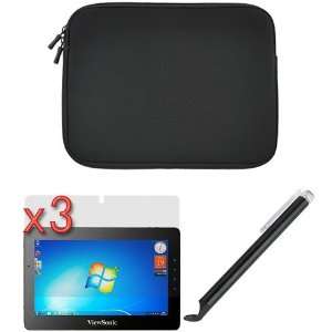   Screen Protector + Black Universal Stylus with Flat Tip Electronics