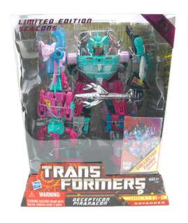 Transformers G1 Decepticon Piranacon Seacons Limited Edition Figure 