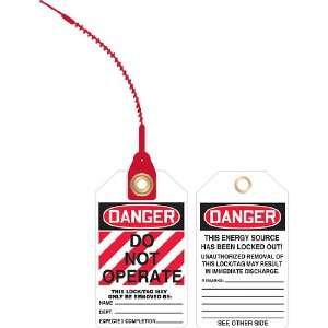 Loop and Lock Tags   Do Not Operate 10/pk  Industrial 