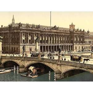 com Vintage Travel Poster   Fredericks Bridge and the Bourse Berlin 