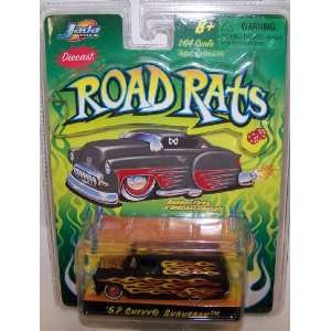   Diecast Road Rats 1957 Chevy Suburban in Color Black Toys & Games