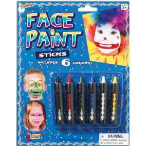   By Forum Novelties Inc Face Paint Sticks Pack of 6 / White   One Size
