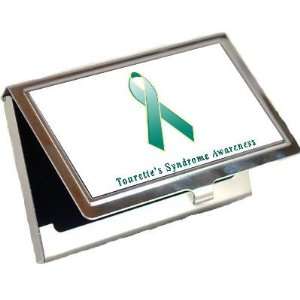  Tourettes Syndrome Awareness Ribbon Business Card Holder 
