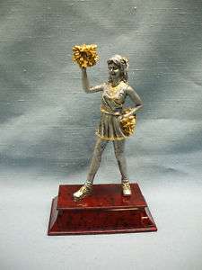 CHEERLEADER statue trophy resin award 55506GS  