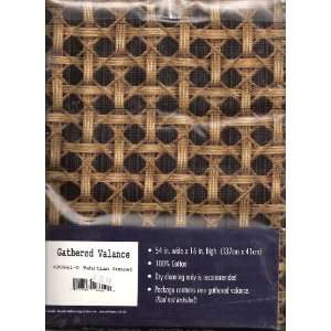  Tahitian Sunset Gathered Valance