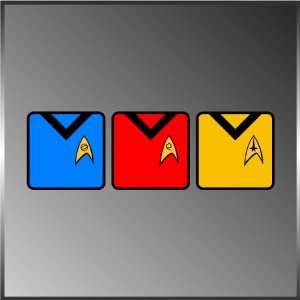  3 Star Trek TOS Insignia Logo Uniform Command Science 