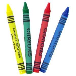  Fun Express Box of 4 Assorted Colors Crayons   Case  720 