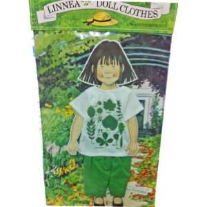  Linnea Paper Doll with Green Pants and Leafy T shirt Toys 