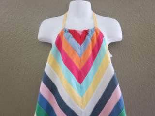 GAP Girl Rainbow Stripe Halter dress retro XXL 14 16  