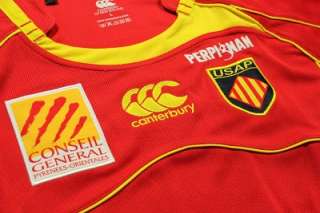 TOP 14 FRANCE Perpignan Rugby Home Jersey MULTIPLE SIZE  