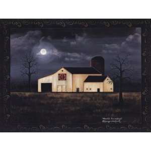   Moonlit Farmstead   Poster by Tonya Crawford (24x18)