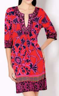 NWT HALE BOB Beaded Print Silk Jersey Dress XS $308 NEW  