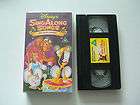 BE OUR GUEST, SING ALONG SONGS singalong VHS video cassette DISNEY