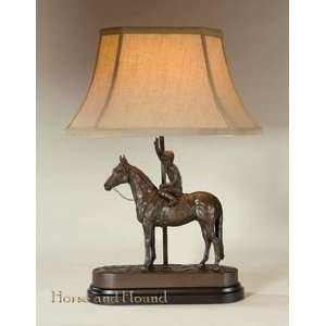  Winners Circle   Horse and Jockey Lamp