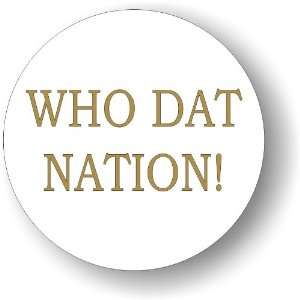  WHO DAT NATION sticker 
