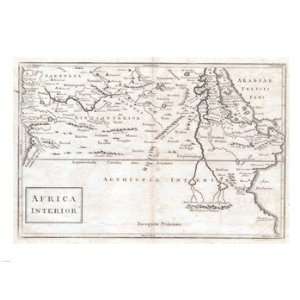  1730 Toms Map of Central Africa Poster (24.00 x 18.00 