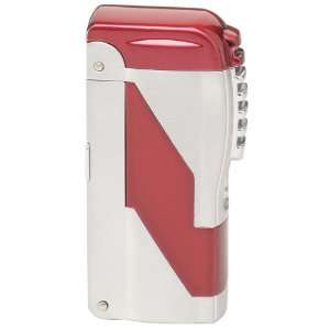  Red Twin Torch Lighter With Built in 3 Different Size 