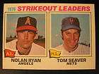 1977 Topps 6 Nolan Ryan Tom Seaver near mint  