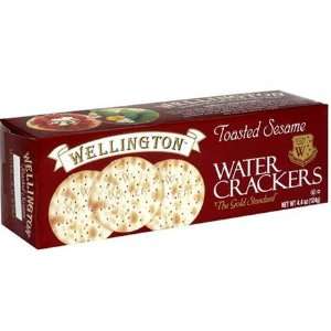 Wellington Toasted Seasame Water Crackers  Grocery 
