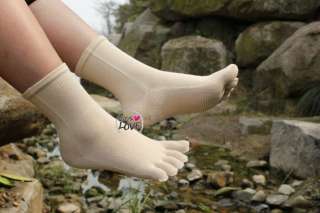 Yoga Sports KARATE NON SLIP GYM Massage Toe Socks five fingers¹ Pure 