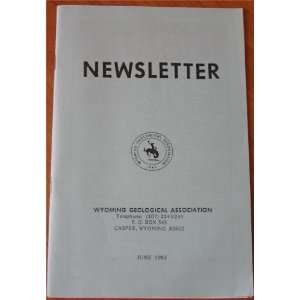  Wyoming Geological Association Newsletter June 1983 
