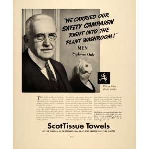   Ad Scott Tissue Towel Safety Campaign Chester   Original Print Ad
