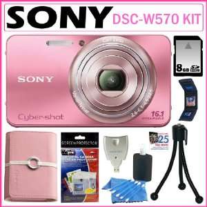   Zoom and 2.7 inch LCD in Pink + 8GB Card + Sony Case + Accessory Kit