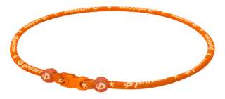 NEW STYLE Orange Phiten Star 18 Titanium Necklace  