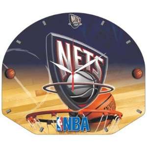    NBA 13 High Def Plaque Clock   New Jersey Nets